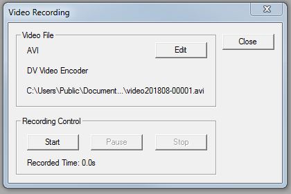 Record Video Popup